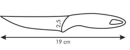 Tescoma Utility Knife - 12cm Stainless Steel Blade for Kitchen, Crafting & DIY Projects | Sharp Precision Cutting Tool for Fruits, Vegetables & Packaging