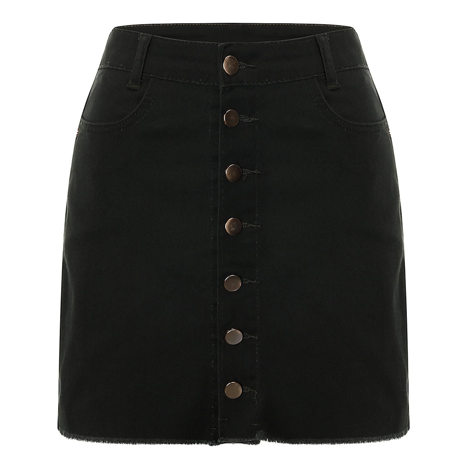 Lynmion Women's High Waist Slim Denim Shorts - Sexy Jeans Skirt for Summer, Beach & Casual Wear | Stretchable Splice Design for Comfort