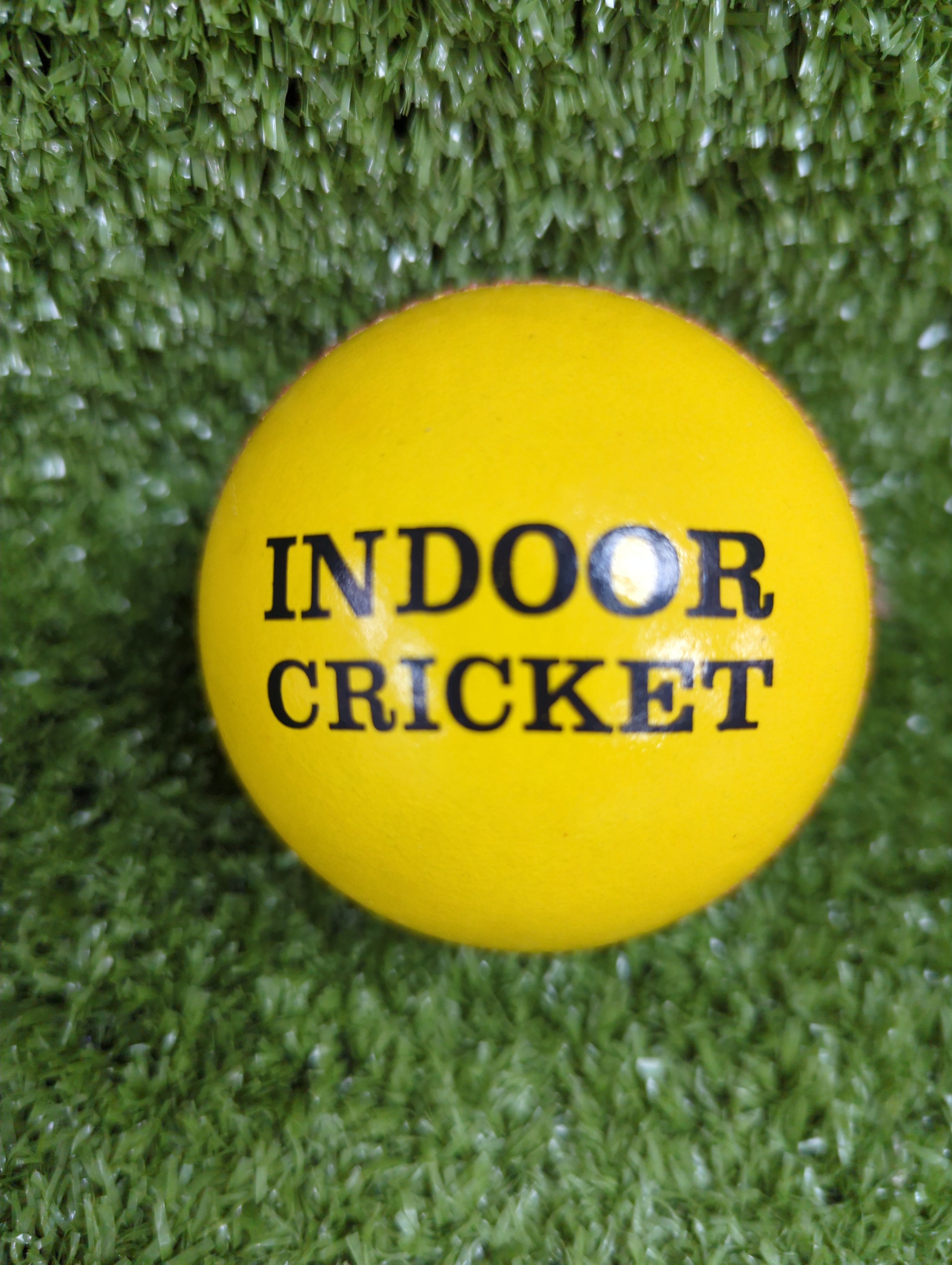 Premium Yellow Indoor Cricket Leather Ball - High Quality for Training & Matches | Perfect for Gym, Sports Clubs & Home Practice