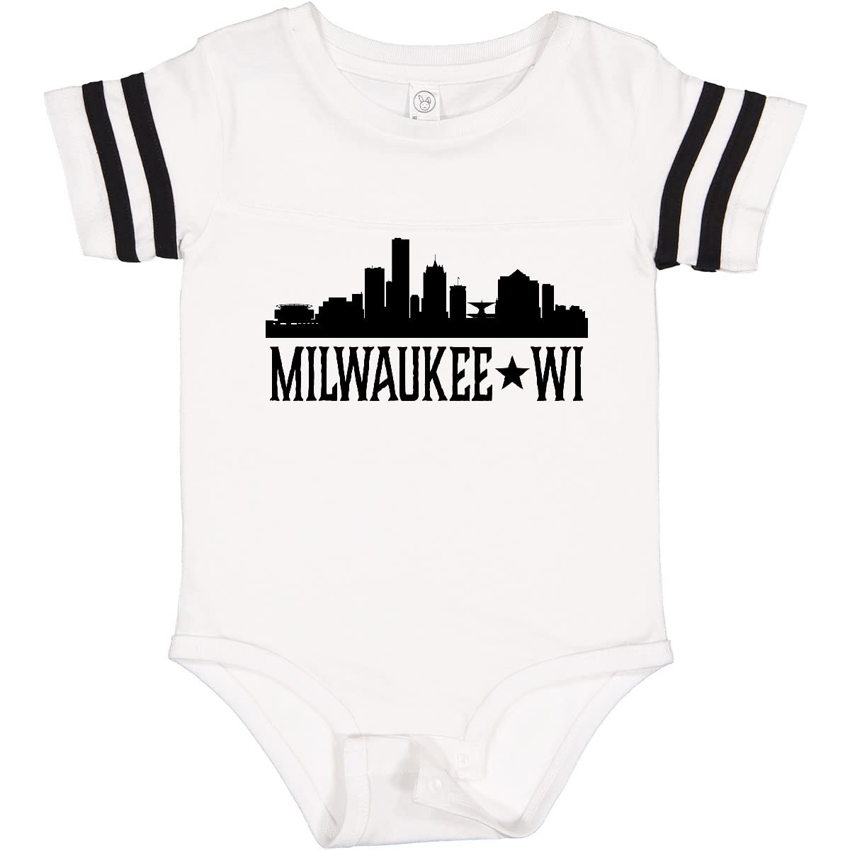 Inktastic Milwaukee Wisconsin City Skyline Baby Bodysuit - Soft Cotton Infant Onesie for Boys & Girls - Perfect Gift for Newborns & Baby Showers - Show WI Pride with Cute City Design