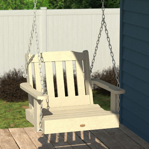 Lehigh Single Seat Swing - Outdoor Porch Swing for Patio, Garden, Backyard - Comfortable Hanging Chair with Durable Steel Frame - Perfect for Relaxing, Lounging & Enjoying Nature