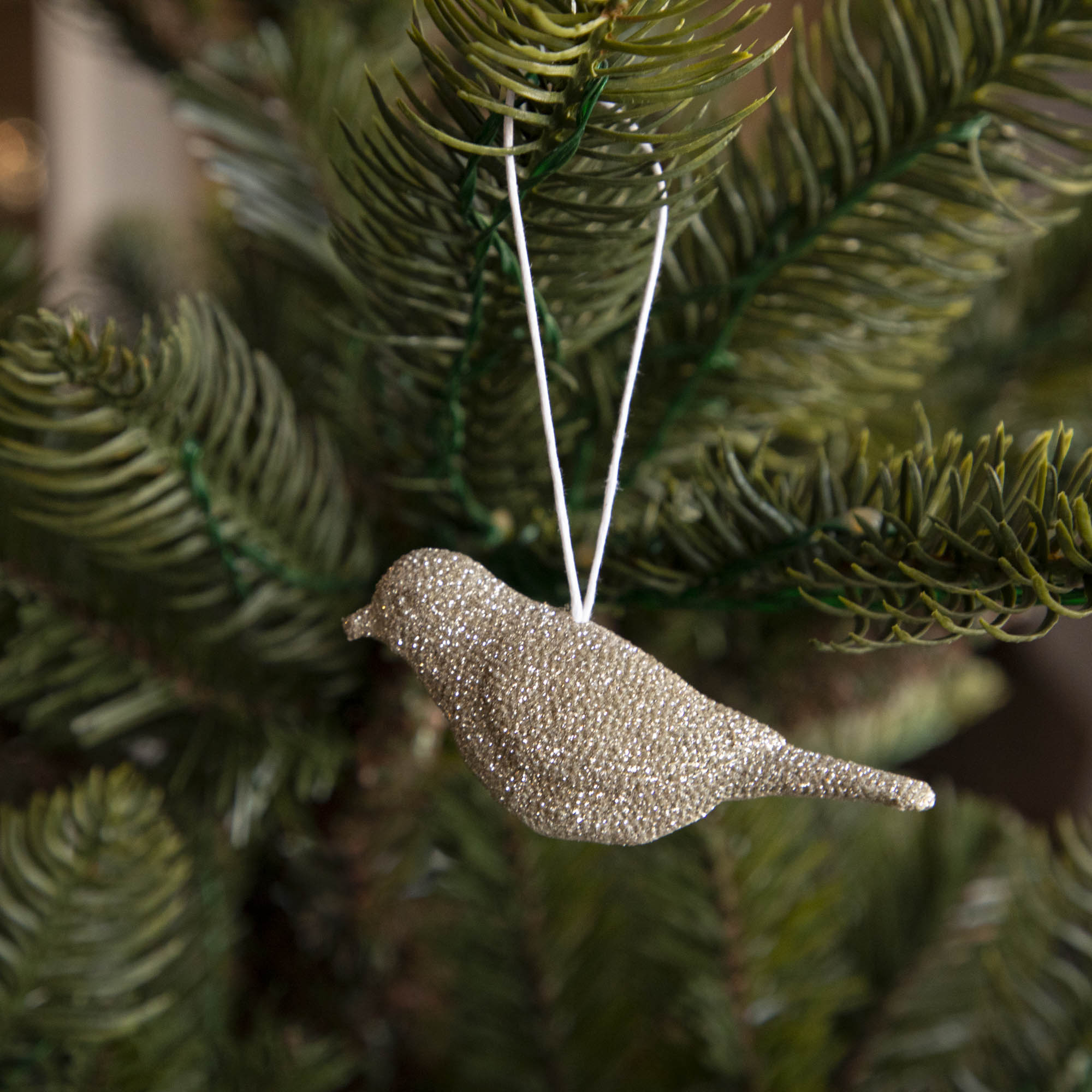 Diamond Beaded Bird Ornament - Handmade Crystal Decorative Hanging Bird for Christmas Tree, Home, Wedding & Party Decor