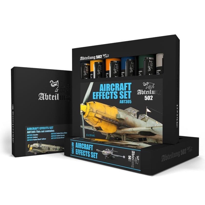Abteilung 502 305 Aircraft Effects Modeling Oil Paint Set - Professional Scale Model Paints for Realistic Weathering & Detailing - Perfect for Aircraft, Military & Hobby Models