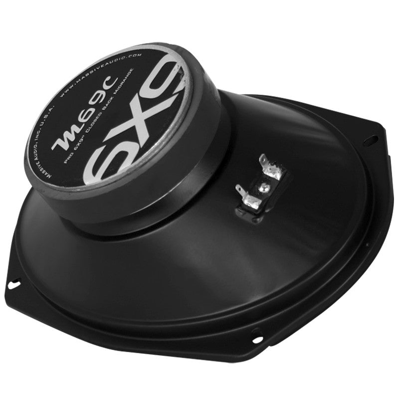 M69C 6x9 Inch 80 Watt 8 Ohm Mid Range Closed Back Speaker - Perfect for Car Audio, Home Theater, and Studio Monitor Systems