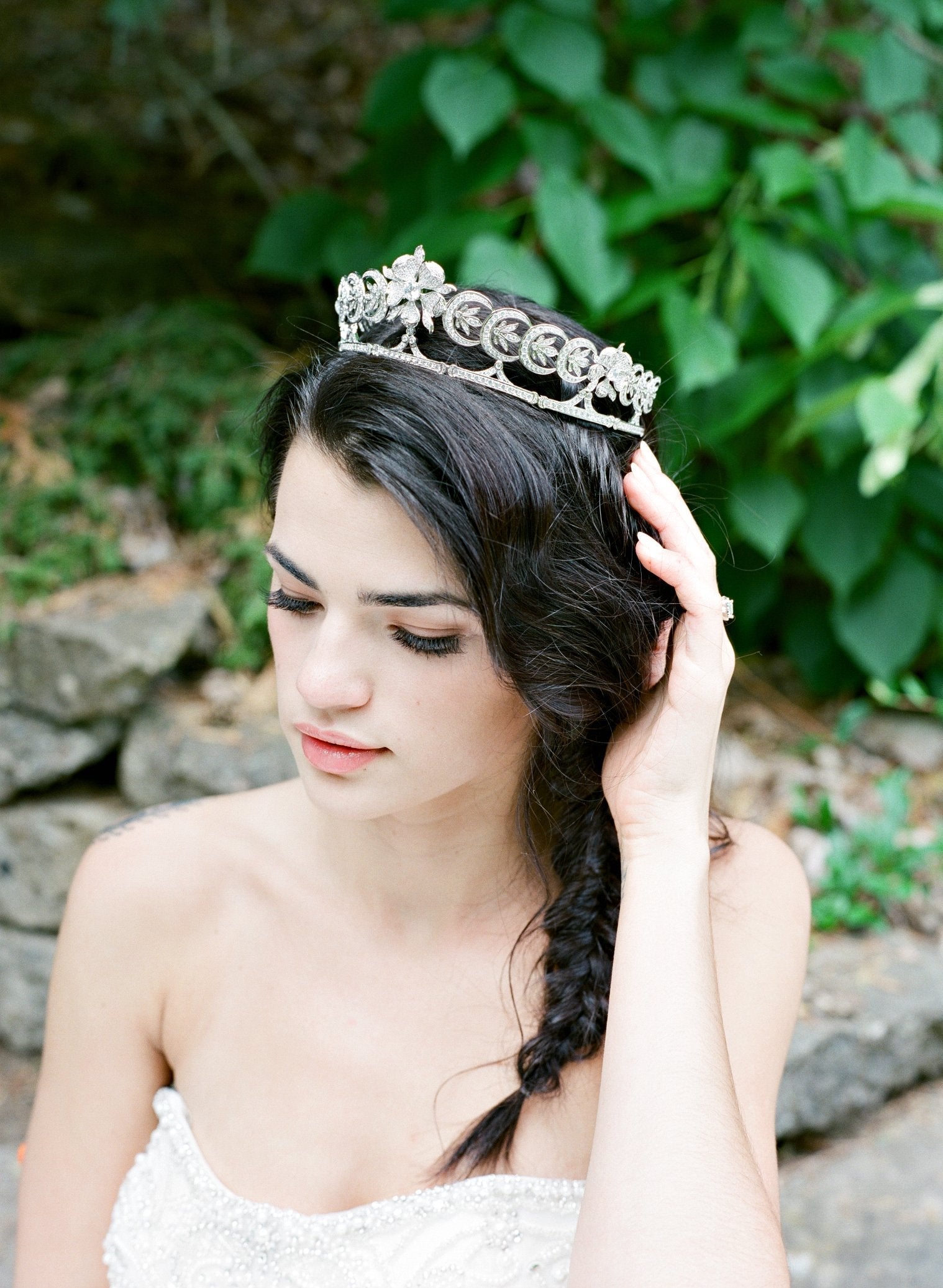 Vintage INA Art Deco Wedding Tiara Headpiece – Elegant Bridal Crown for Weddings, Prom, and Special Occasions