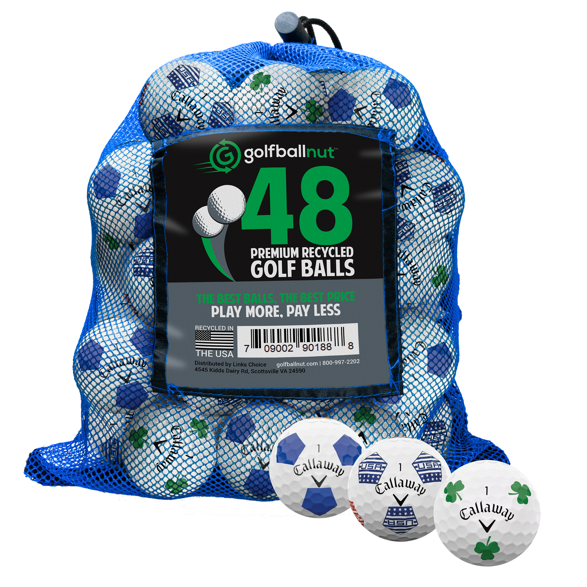 Premium Used Callaway Chrome Soft Truvis Golf Balls - 12/24/36 Pack with Durable Mesh Bag | High Performance Practice & Game Balls for Driving Range, Course Play & Tournament Training