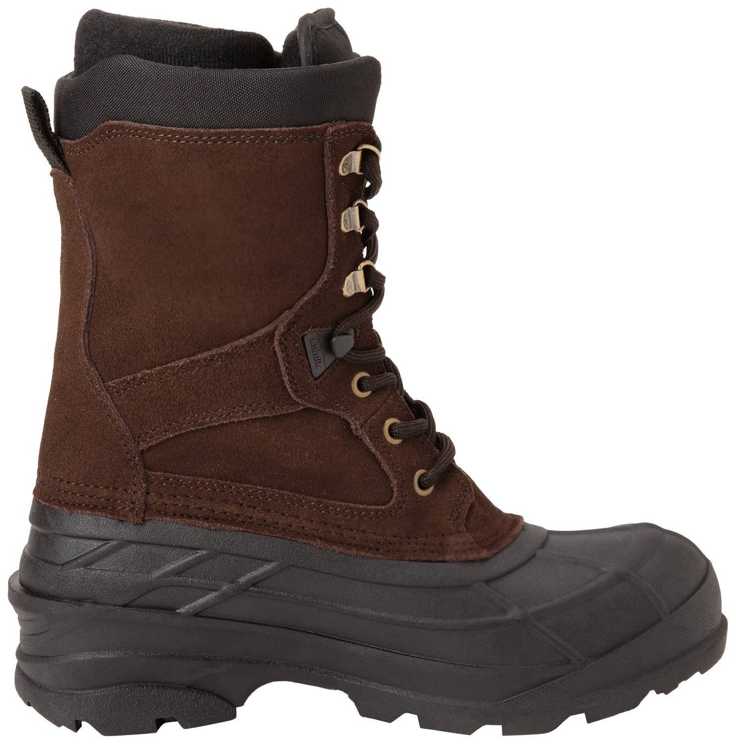 Kamik Nation Plus Leather Snow Boots for Men - Thermal & Waterproof Winter Boots - Ideal for Snow Hiking, Ice Fishing & Cold Weather Outdoor Activities