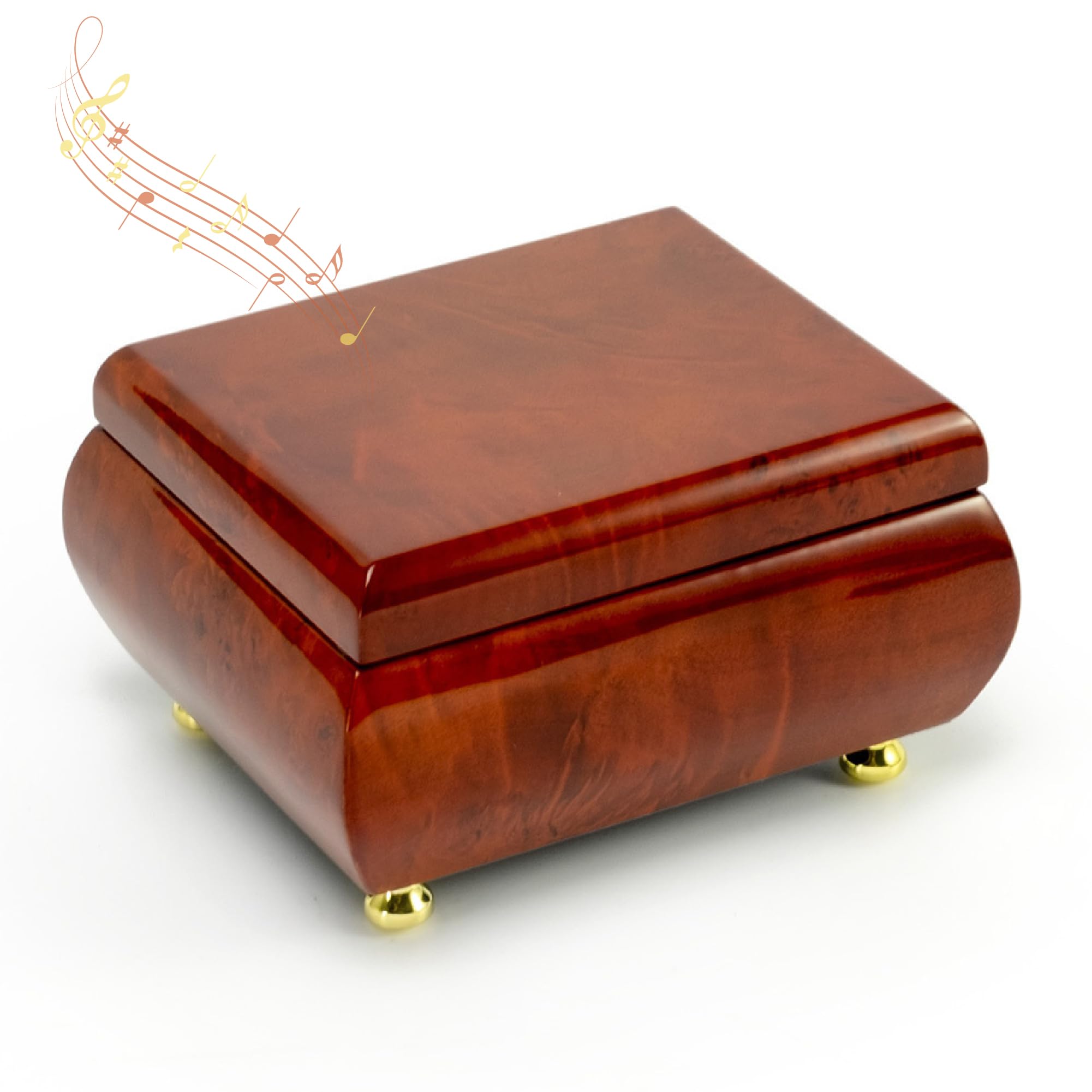 Personalized Wooden Music Jewelry Box for Women & Girls - Custom Song Jewelry Organizer with Music (5