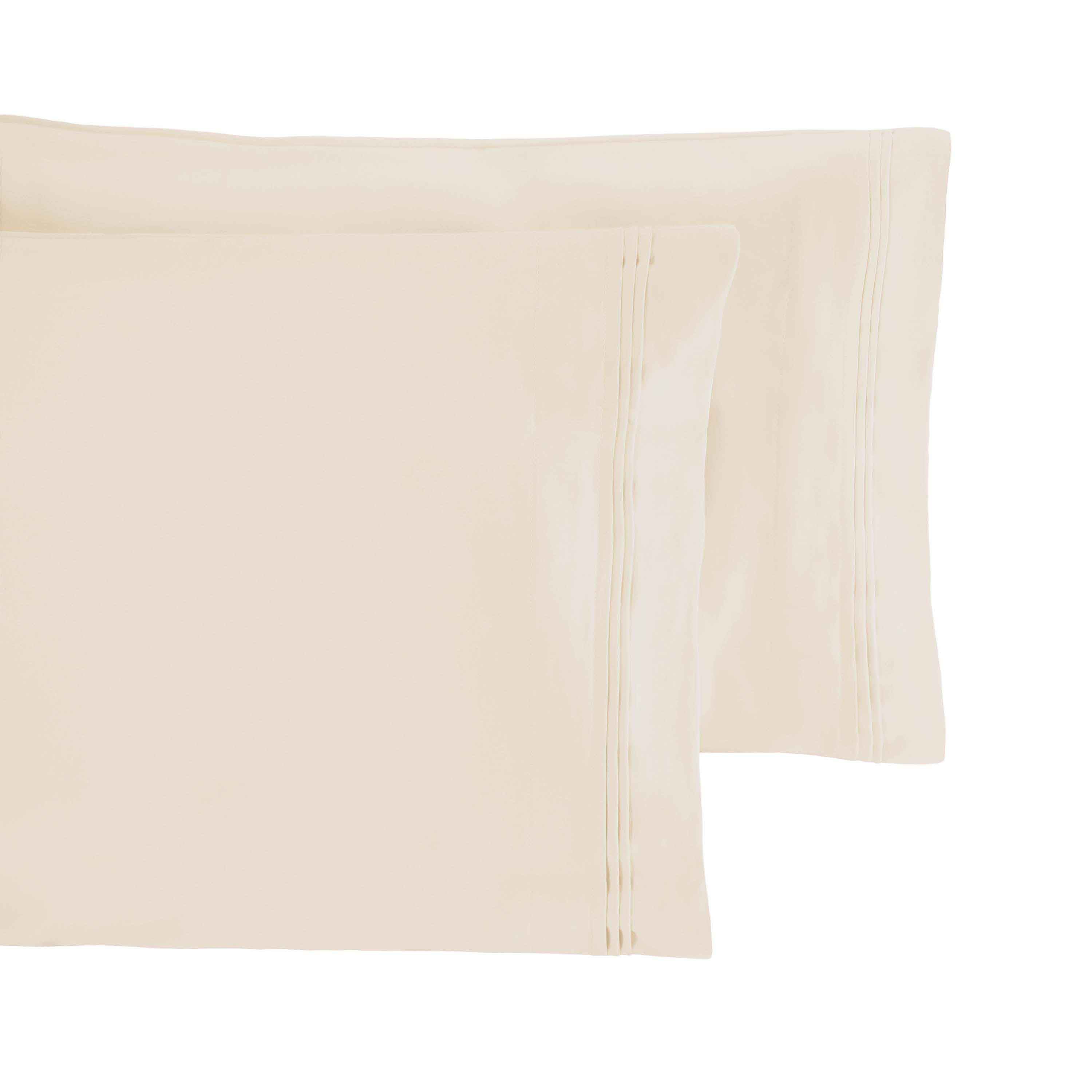 Premium 650 Thread Count Egyptian Cotton Pillowcase Set - Ultra Soft & Breathable for a Luxurious Sleep Experience | Perfect for Bedroom, Hotel, or Gift