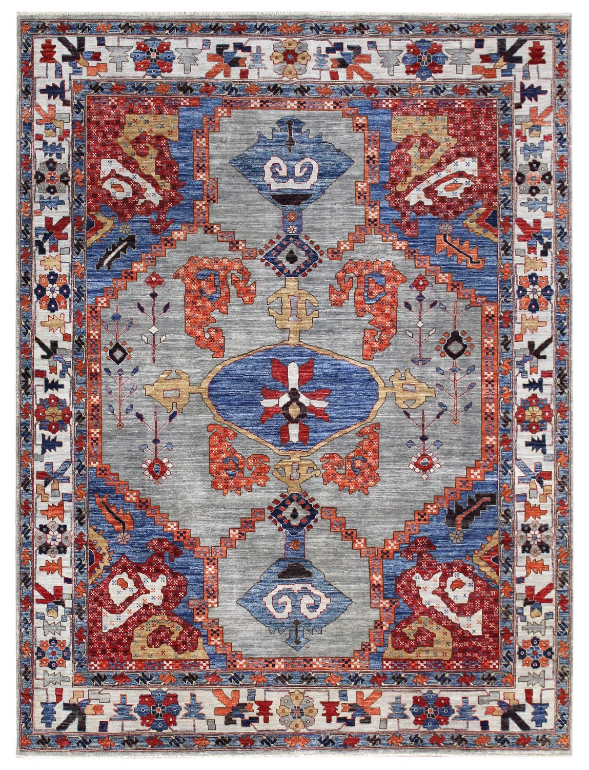 Handwoven Bakshaish Tribal Rug - Authentic Persian Design, J60944 - Perfect for Boho Home Decor, Living Room, or Bedroom Accent