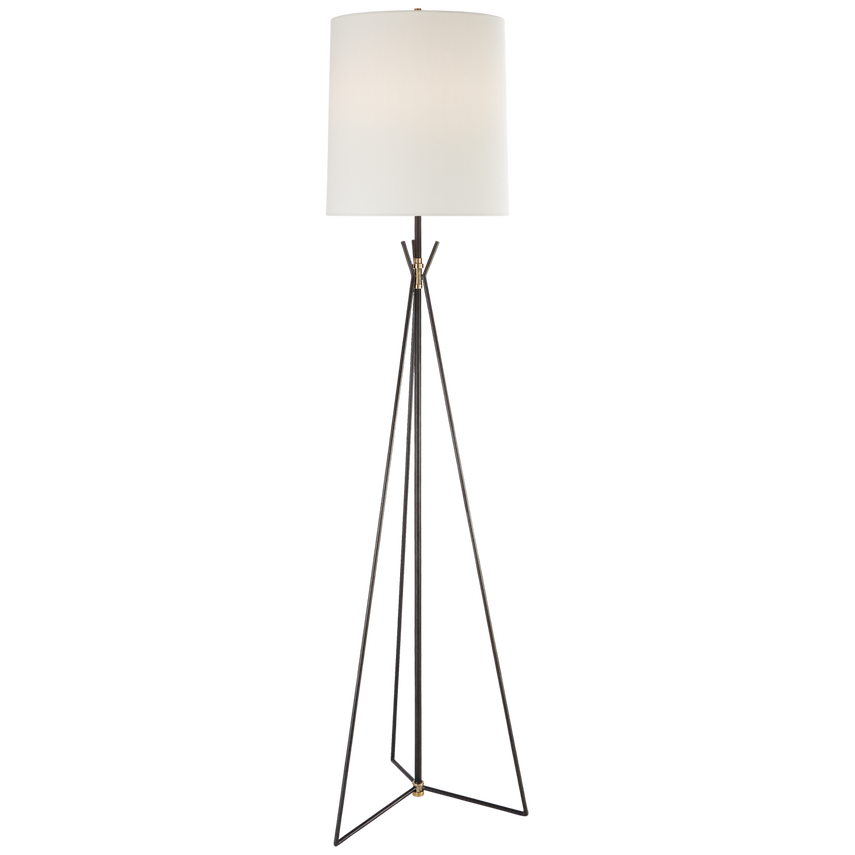 Modern Tavares Floor Lamp - Adjustable LED Standing Light for Living Room, Bedroom, Office - Warm White & Cool White Dimmable Lighting with Remote Control - Perfect for Reading, Working, and Relaxing