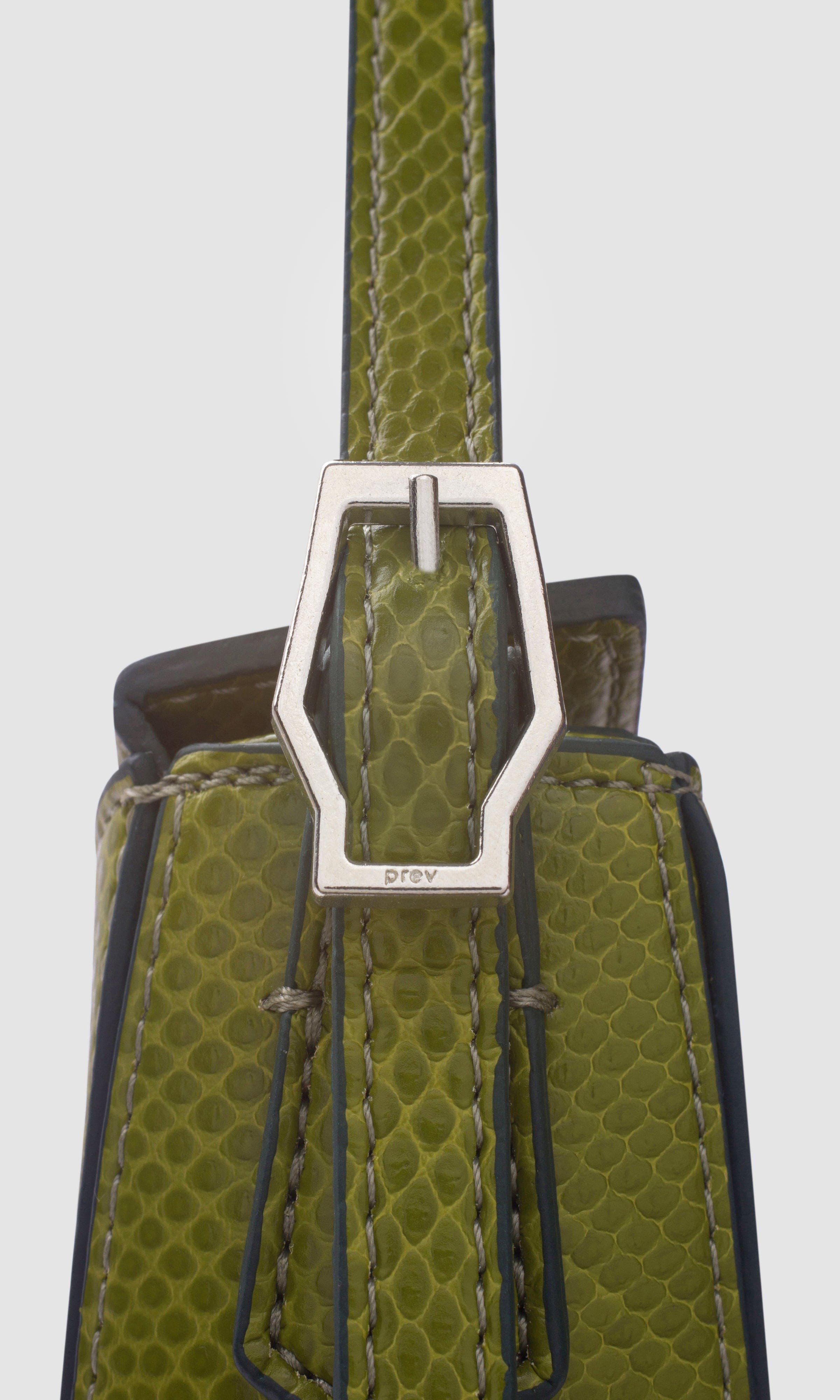 Kiara Vegan Leather Mini Crossbody Bag for Women - Eco-Friendly Apple Leather Handbag in Rosemary Green | Perfect for Everyday Use, Work, and Casual Outings