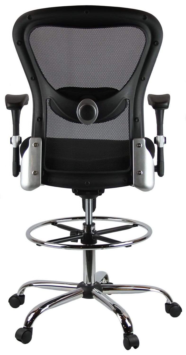 Harwick Deluxe Ergonomic Mesh Drafting Stool [3052D] - Adjustable Height Office Chair for Architects, Designers & Artists - Perfect for Home Office, Studio & Workspace