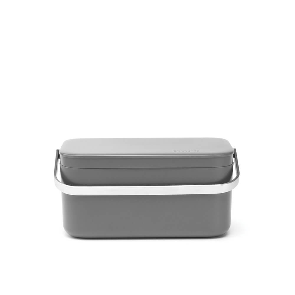Eco-Friendly Kitchen Compost Bin - Jade or Grey Food Waste Caddy for Organic Recycling | Perfect for Countertop, Under Sink, and Sustainable Living