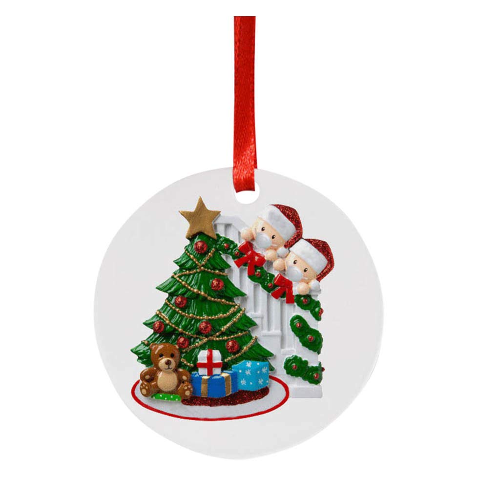 2020 Faceless Christmas Tree Pendant - LED Lighted Ornament for Holiday Home Decor - Perfect for Xmas Tree, Fireplace & Gift Giving