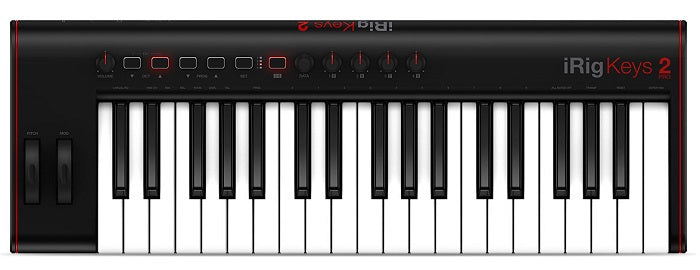 IK Multimedia iRig Keys 2 Pro 49-Key MIDI Keyboard Controller with Software Bundle - Perfect for Music Production, Recording & Live Performances