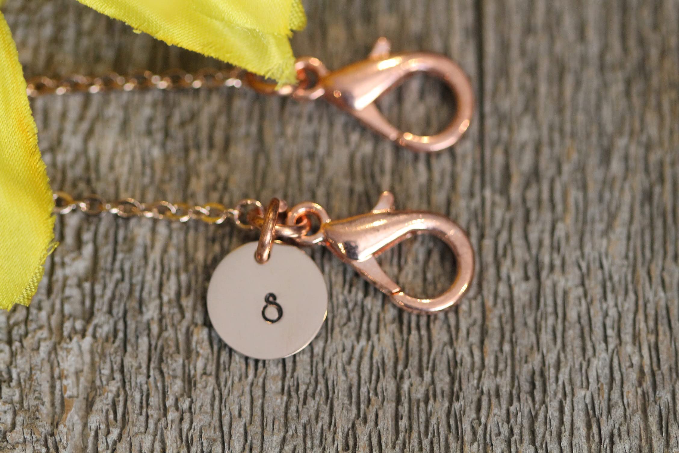 Rose Gold Stainless Steel Face Mask Lanyard - Personalized Mask Chain Holder with Lobster Clasps | Adjustable Mask Strap Necklace for Work, Travel & Daily Protection