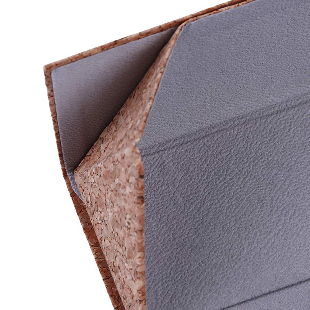 Eco-Friendly Cork Sunglasses Case - Foldable Triangle Eyewear Storage Box for Glasses & Jewelry | Travel, Home & Gift Use