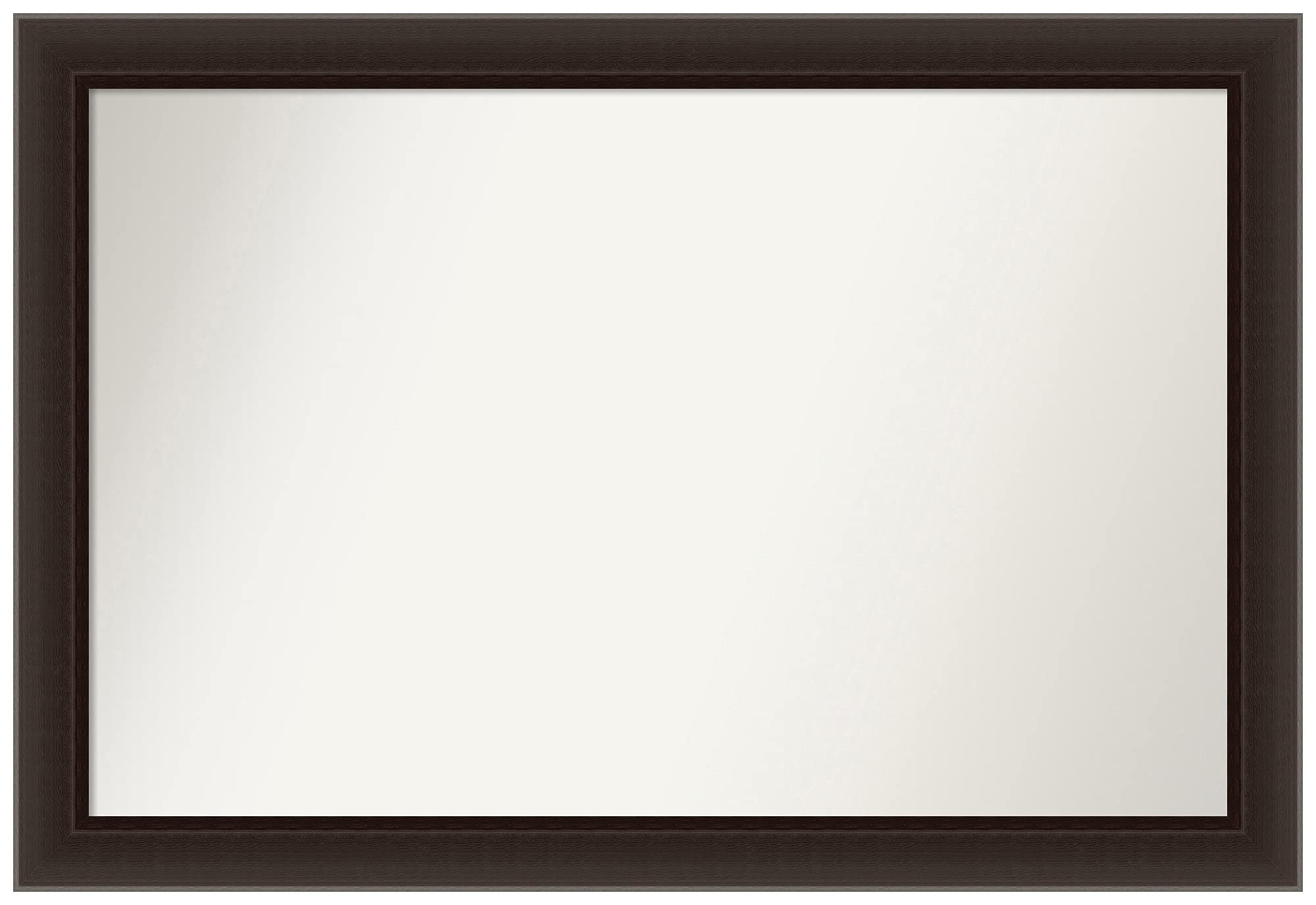 Amanti Art Custom Wall Mirror - 23.5 x 34.5 Inches, Non-Beveled, Romano Espresso Narrow Frame - Bathroom, Bedroom, Living Room Decor - Available in Various Sizes