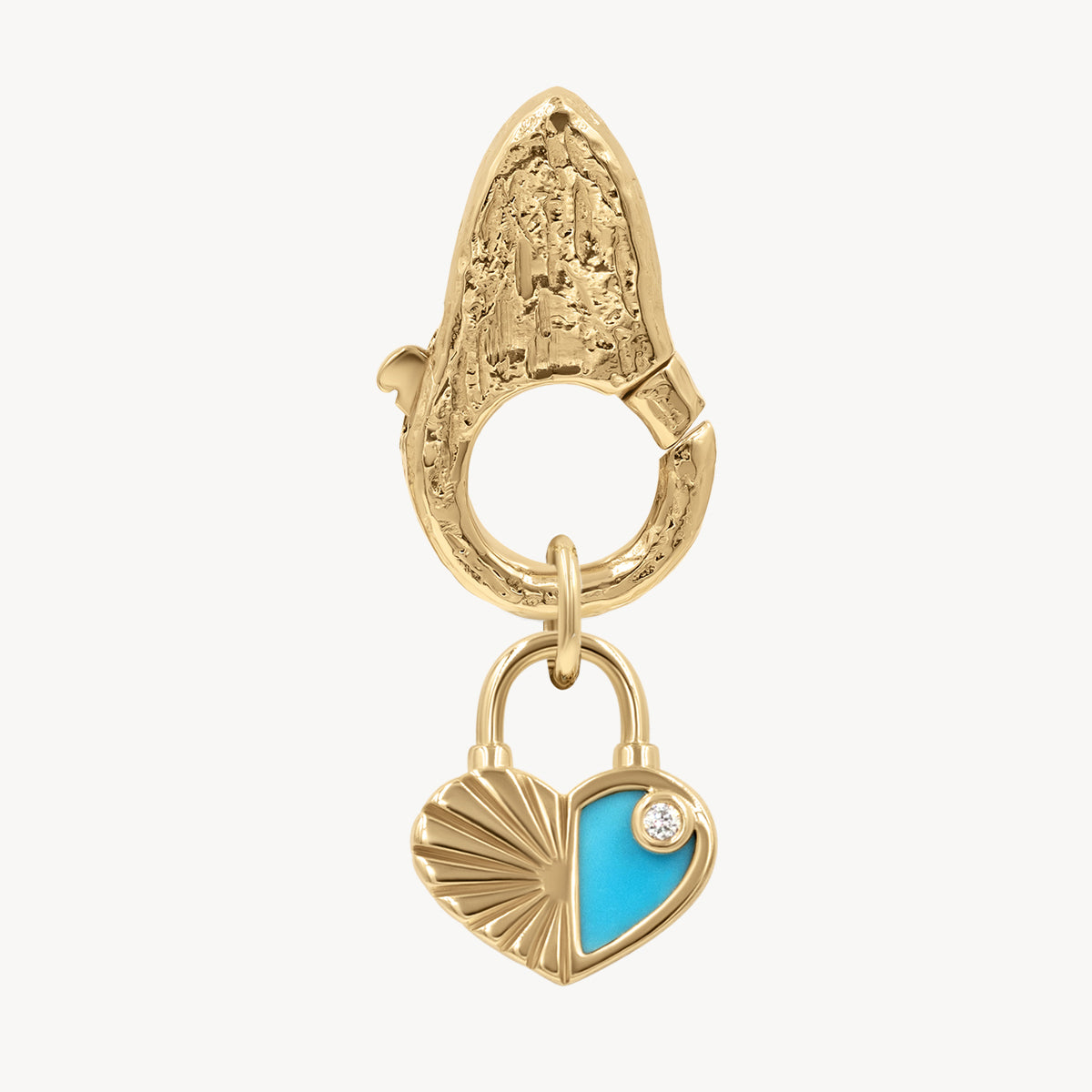 Half Turquoise Heart Charm Pendant - Elegant Jewelry for Necklaces & Bracelets - Perfect for Gifts, Weddings & Everyday Wear