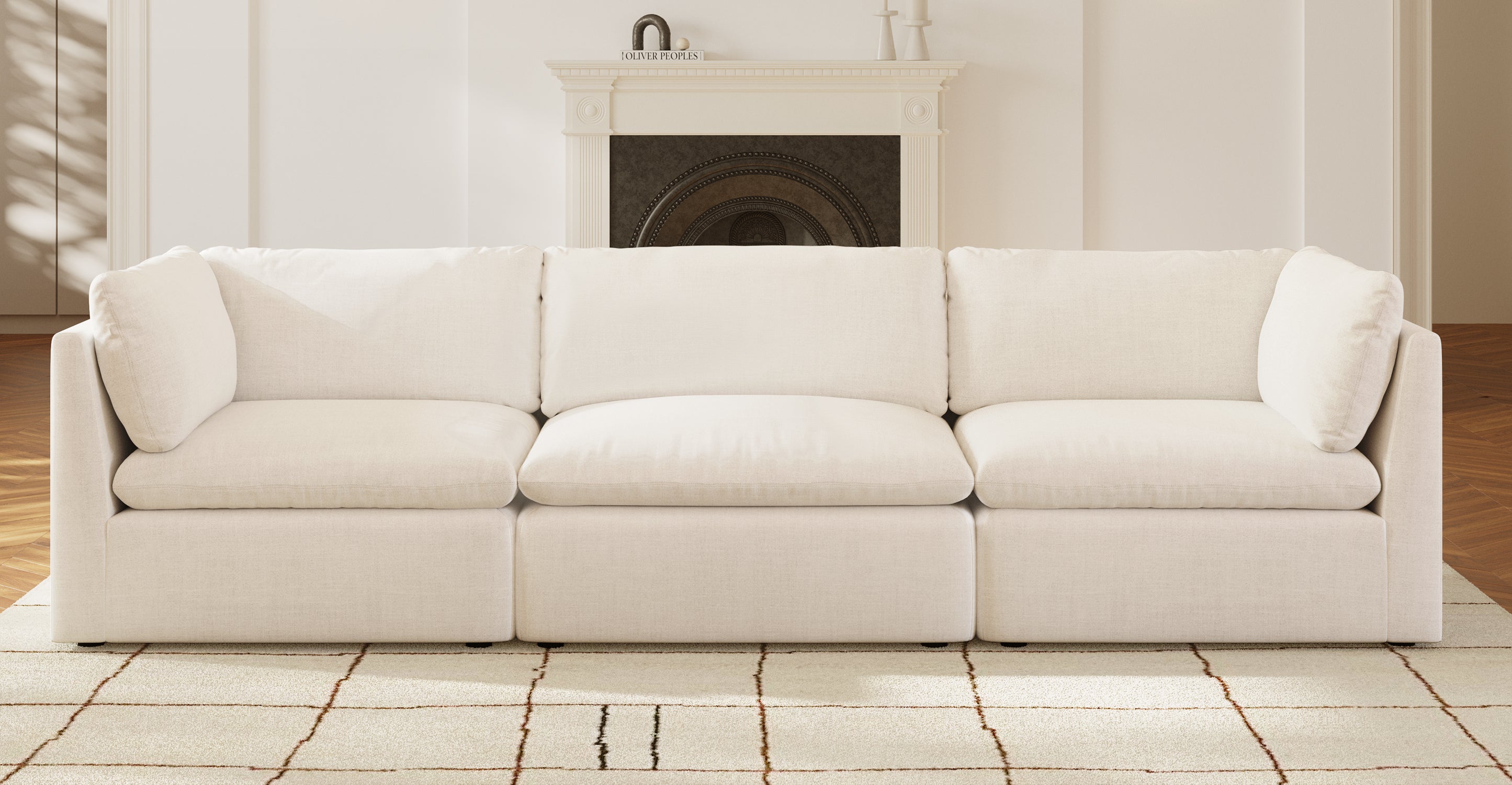 3-Seat Davos Modular Sofa - Modern Sectional Sofa for Living Room, Lounge & Office - Comfortable & Stylish Home Furniture