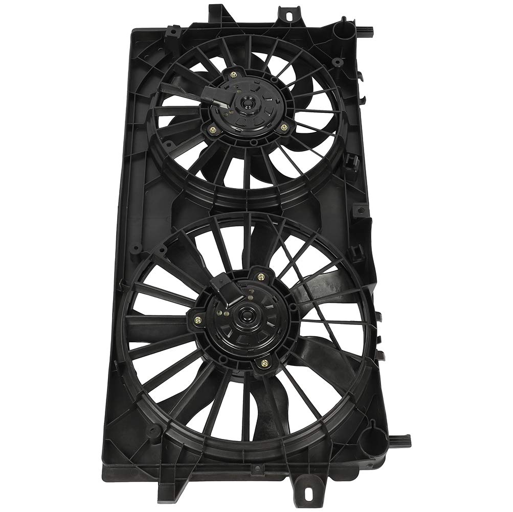2005-2008 Pontiac Grand Prix 5.3L GXP Radiator Condenser Cooling Fan Assembly Replacement - Driver & Passenger Side (LH RH) - Perfect for Engine Overheating Prevention & Summer Driving