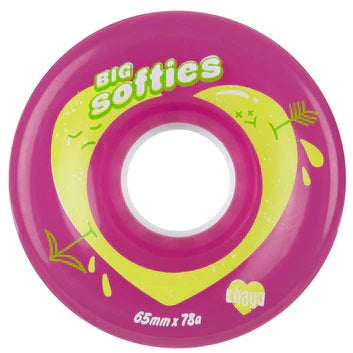 Chaya Big Softie 65mm Wheels 4pk - Premium Soft Skateboard Wheels for Smooth Rides - Perfect for Cruising, Longboarding & Street Skating
