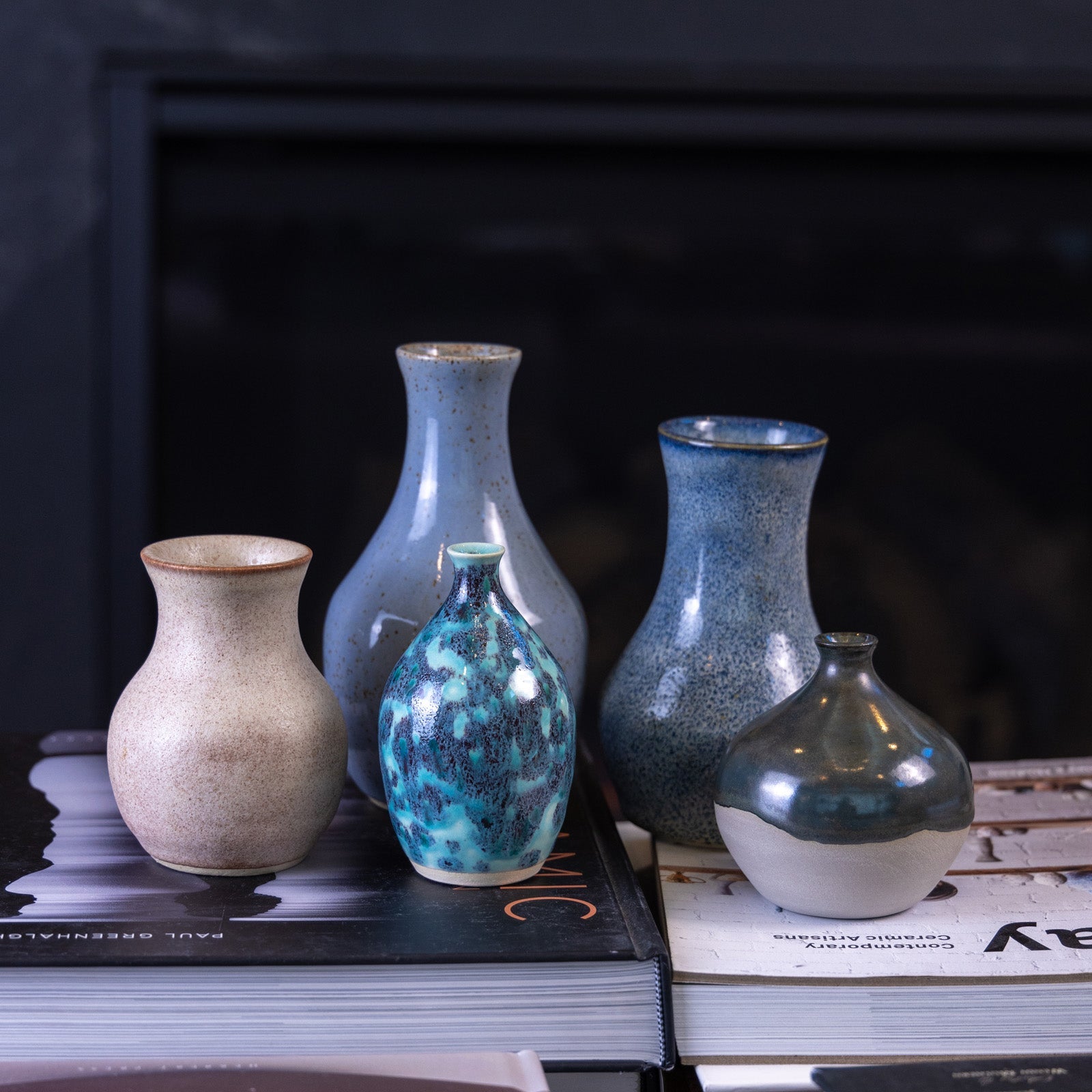 Decorative Stoneware Pot #87 - Medium Small Ceramic Planter for Succulents, Herbs & Indoor Plants | Perfect for Home Décor, Office Desk & Gift Giving