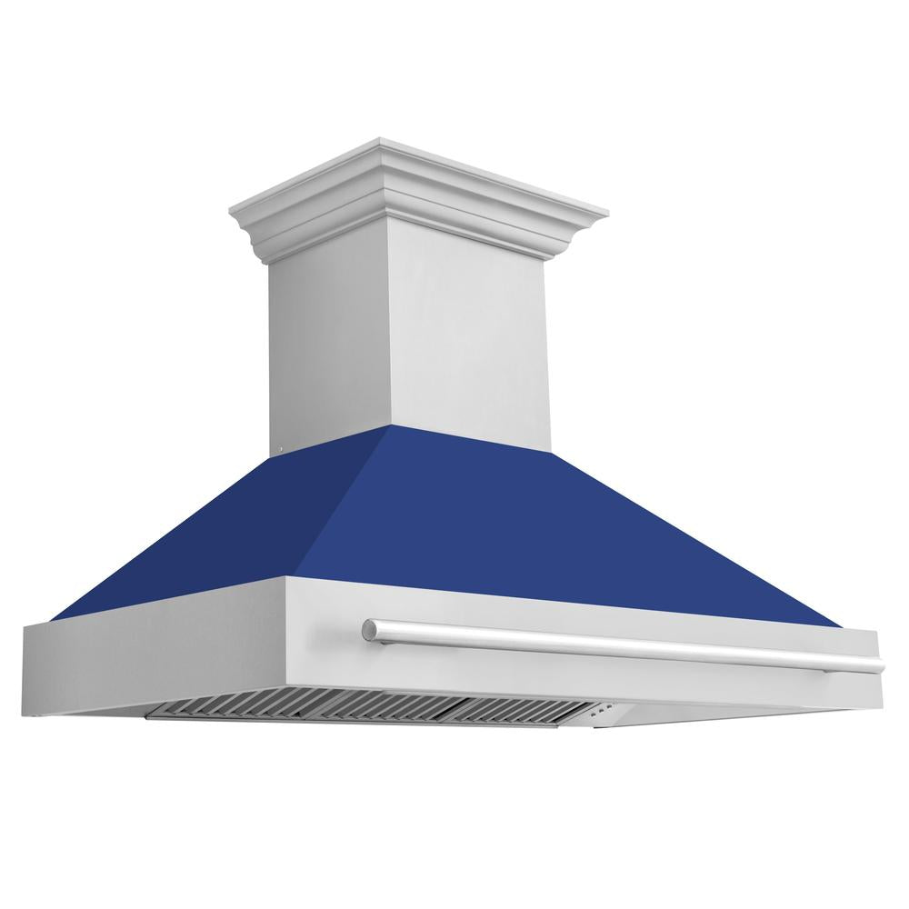 ZLINE 48 Inch Stainless Steel Range Hood with Stainless Steel Handle (8654STX 48) - Professional Kitchen Ventilation for Gas Stoves & Cooking Areas