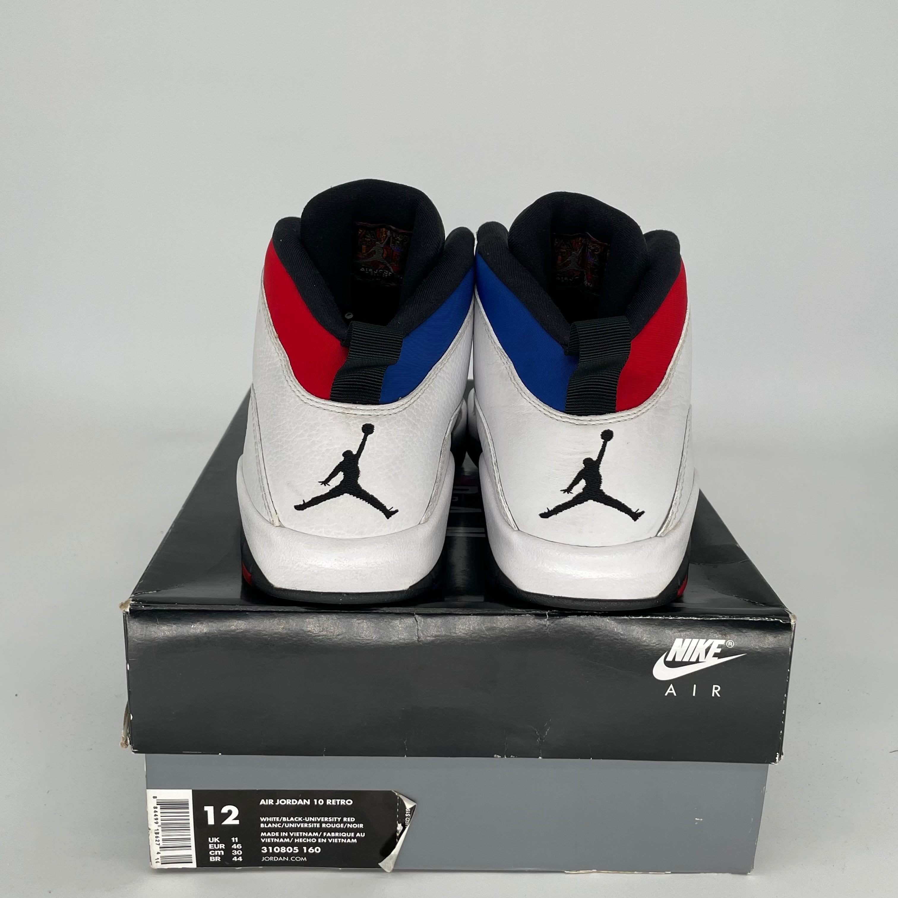 AIR JORDAN 10 RUSSELL WESTBROOK CLASS OF 2006 Basketball Shoes - Men's Size 12 (310805-160) - Retro Sneakers for Collectors & Streetwear Fashion