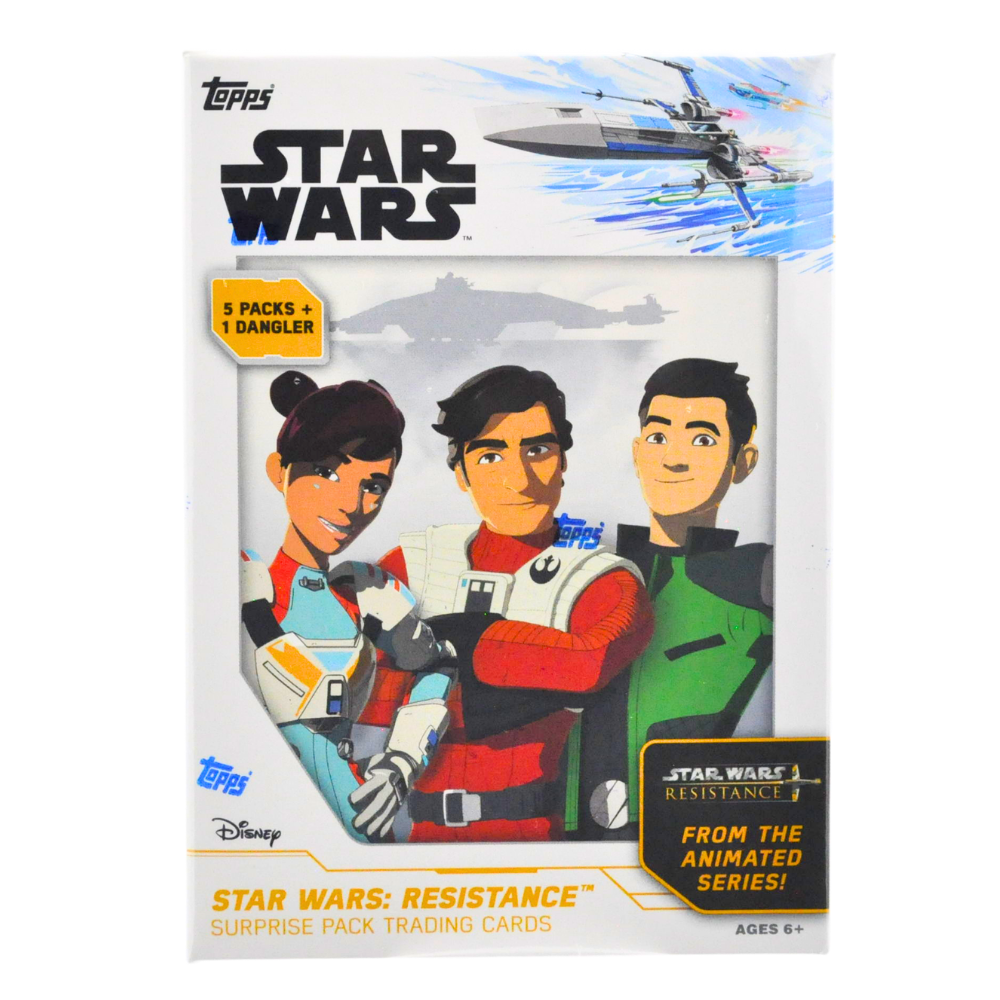 2019 Topps Star Wars Resistance Sealed Blaster Box - 24 Packs Trading Cards for Collectors | Perfect for Gift Giving, Game Nights & Star Wars Fans