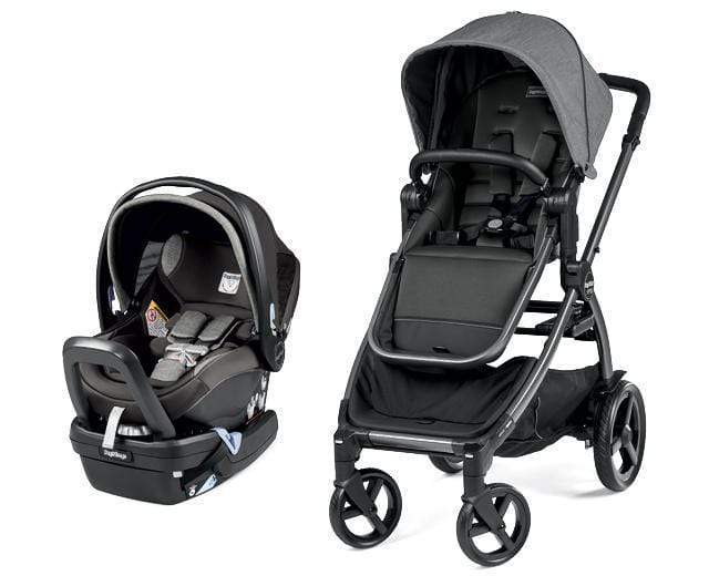 Peg Perego YPSI Travel System Stroller and Car Seat Combo - Lightweight, Compact for Easy Travel - Perfect for Newborns, Infants & Toddlers - Ideal for Airports, Shopping & Daily Outings