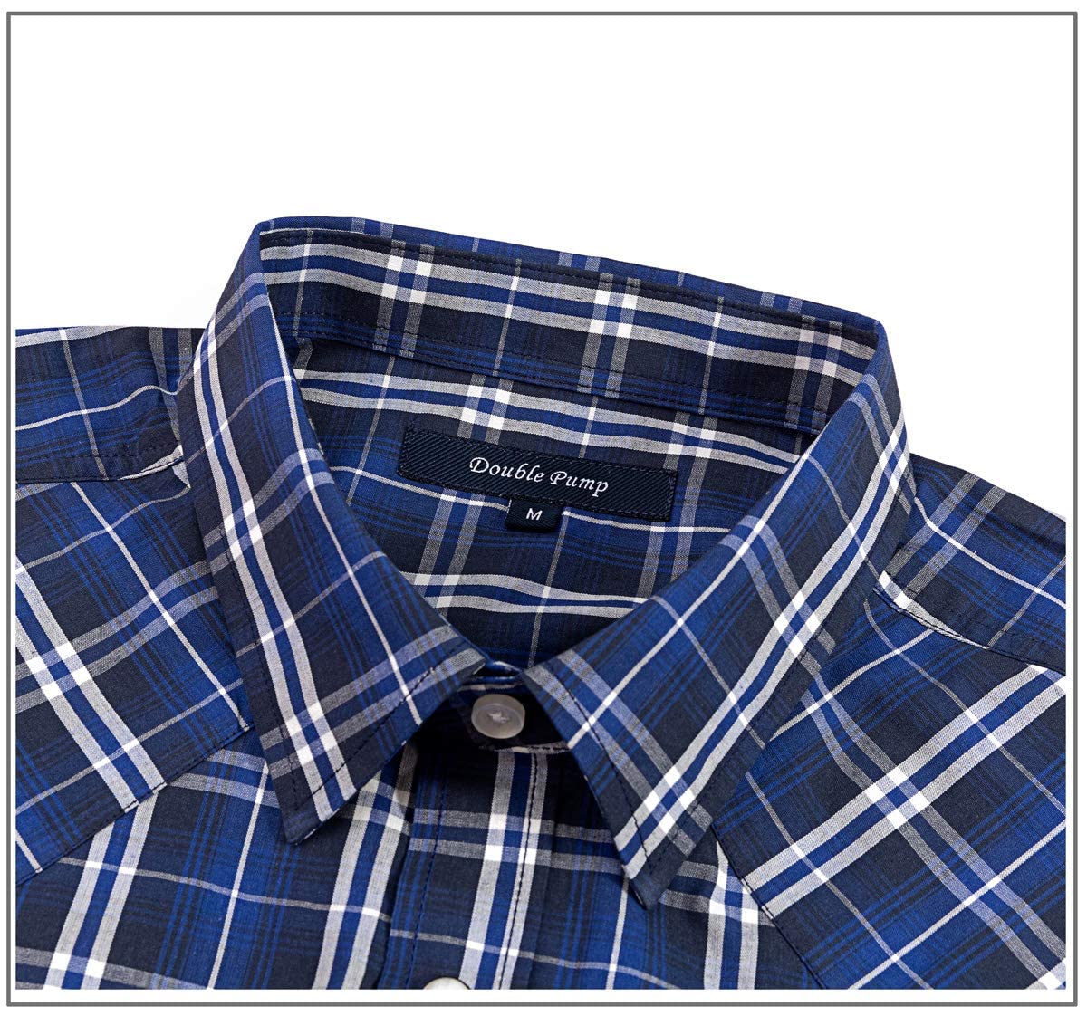 Men's Western Snap Button Plaid Long Sleeve Shirts - Regular Fit Casual Cowboy Shirt for Country Style, Rodeo & Outdoor Activities