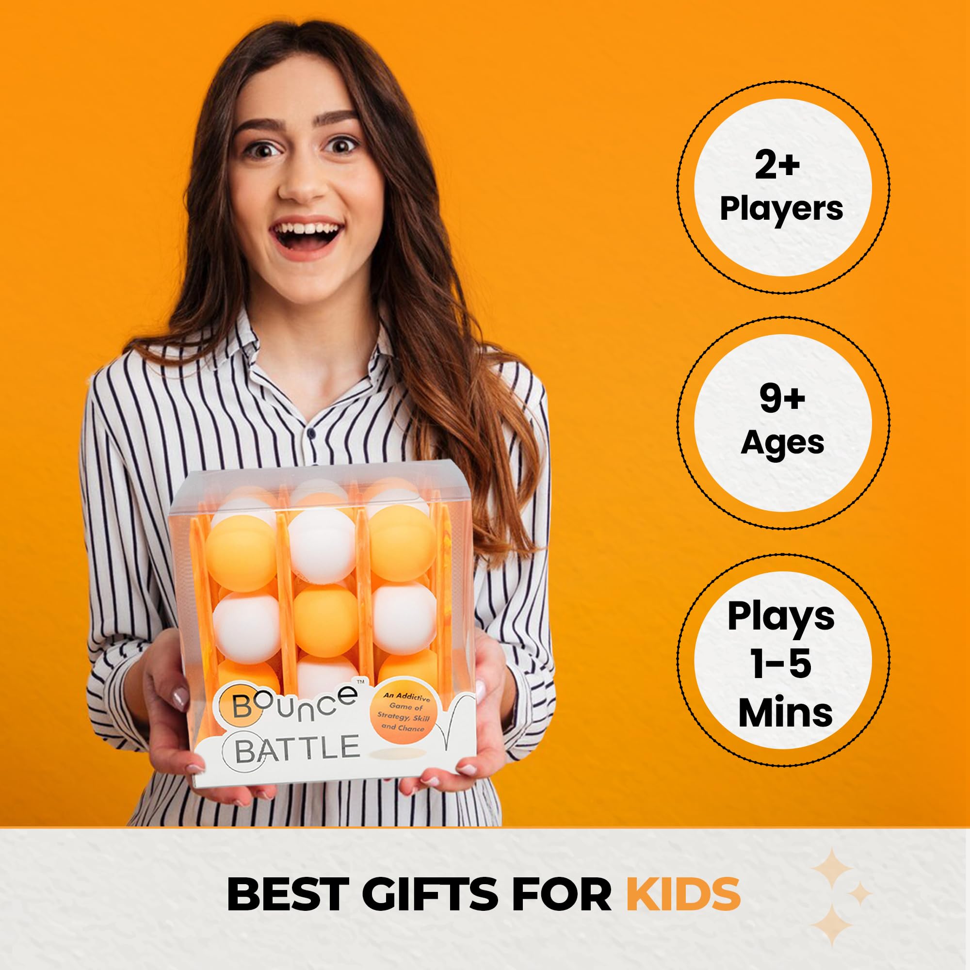 Multiplayer Marble Game Set for Kids & Adults - Fun Bounce Ball Battle Games with Multiple Styles - Ultimate Family Board Game - Perfect Gift for Teenage Boys & Girls - Great for Family Game Nights, Birthday Parties & Indoor Activities