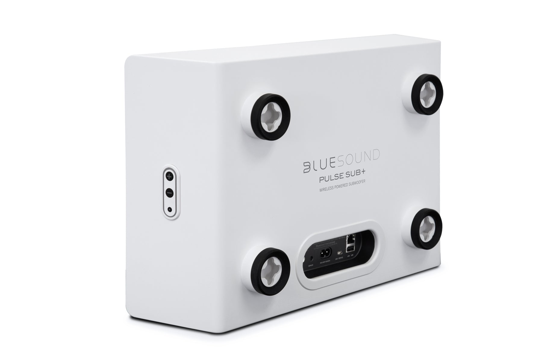 Bluesound Pulse SUB+ Wireless Powered Subwoofer - High Performance Home Audio Subwoofer for Immersive Music & Movie Experience | Perfect for Home Theater & Gaming Setup (White)