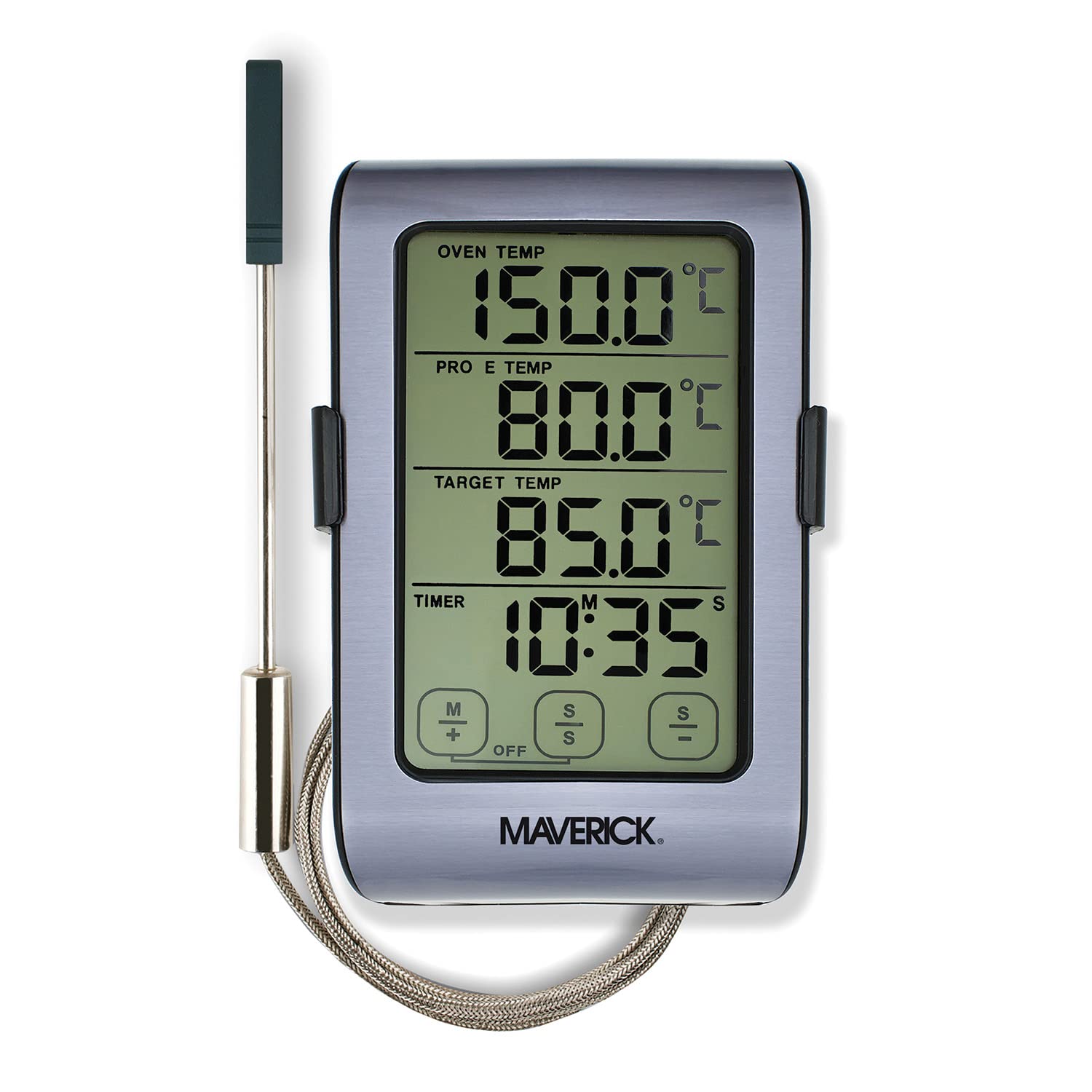 Maverick ET-851 Digital Meat Thermometer with Dual Sensors - Wireless BBQ Grill & Smoker Thermometer for Oven, Cooking, Roasting - Perfect for Steak, Turkey, and Baking