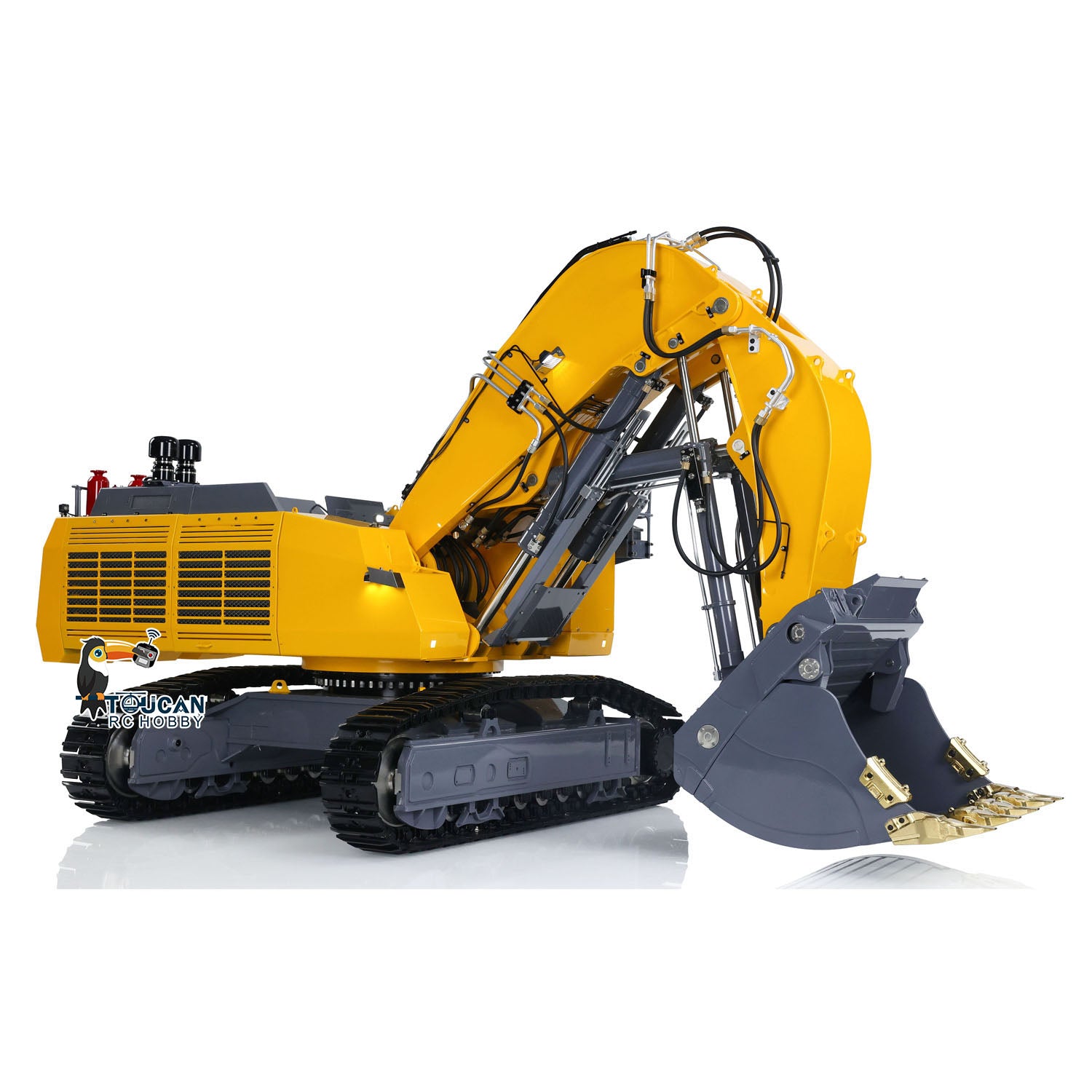 LESU 1/14 Scale RC Hydraulic Excavator 9150 Remote Control Digger Truck - RTR Hobby Model with Forward Shovel PL18EV Lite for Construction Simulation & Outdoor Play