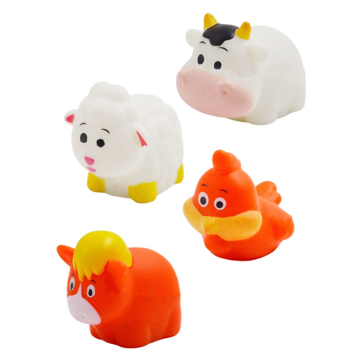 VICASKY 8-Piece Bath Toys Set - Cute Water Animal & Little Critters Bathtub Toys with Flashing Lights - Safe Vinyl Bath Time Fun for Toddlers & Kids (Perfect for Sensory Play & Baby Shower Gifts)