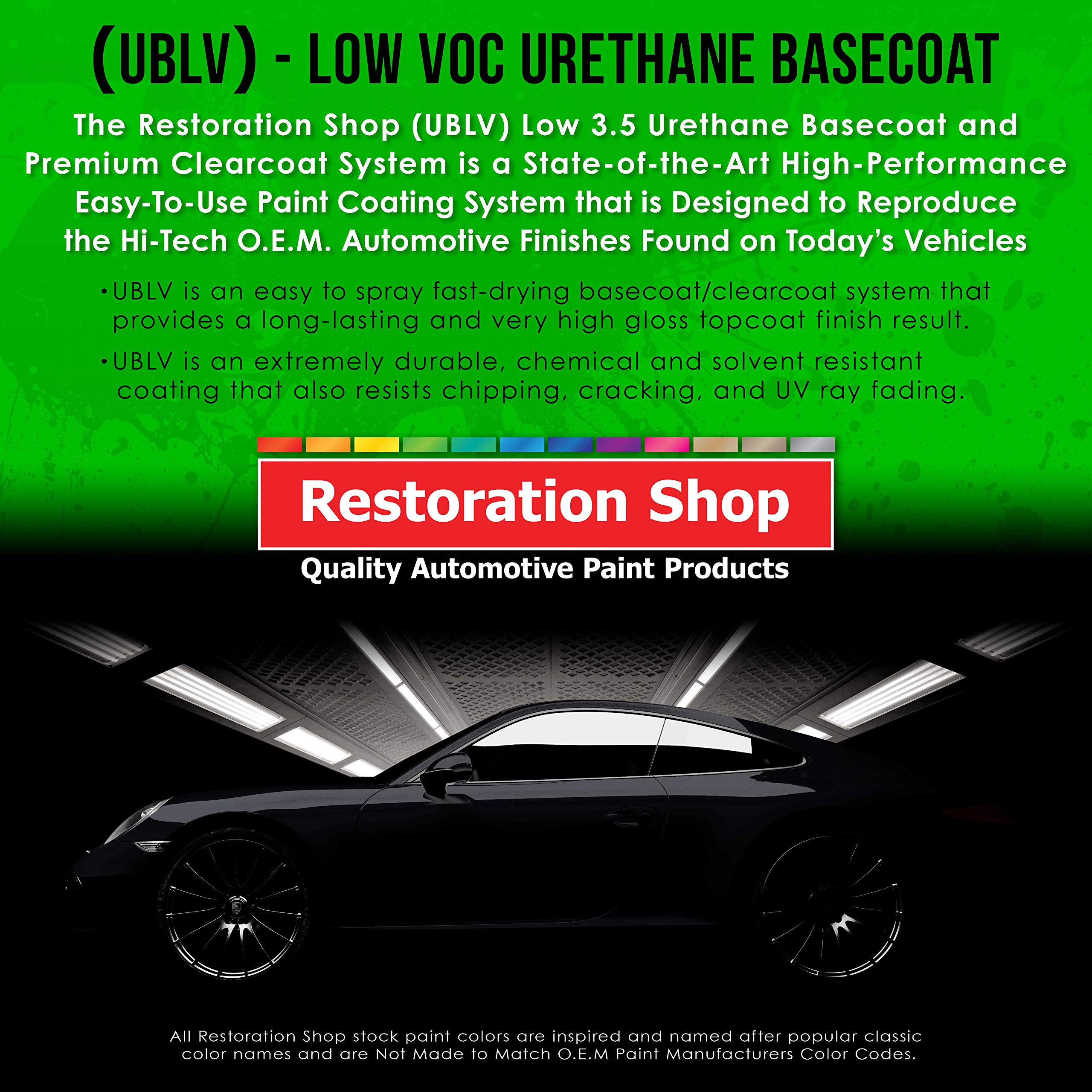 Royal Maroon Low VOC Urethane Basecoat with Clearcoat Auto Paint Kit - Professional High Gloss Automotive & Truck Coating - Complete Medium Quart Paint Set for Car Restoration & Touch-Ups
