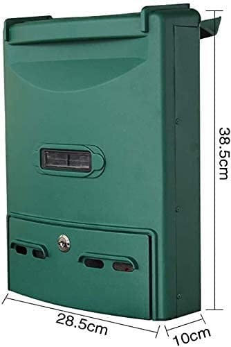 Outdoor Letterbox with Lock - Secure Mailbox for Letters, Newspapers & Parcels | Weatherproof Post Box for Home, Office & Garden Use