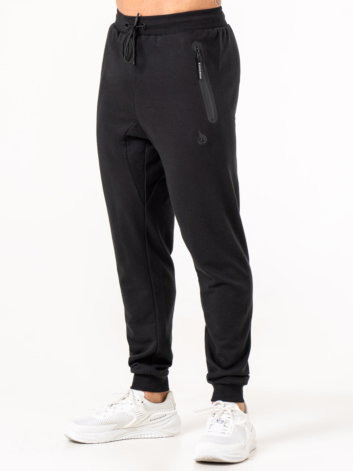 High-Performance Energy Track Pants for Men & Women - Breathable Black Workout Joggers for Running, Gym & Casual Wear