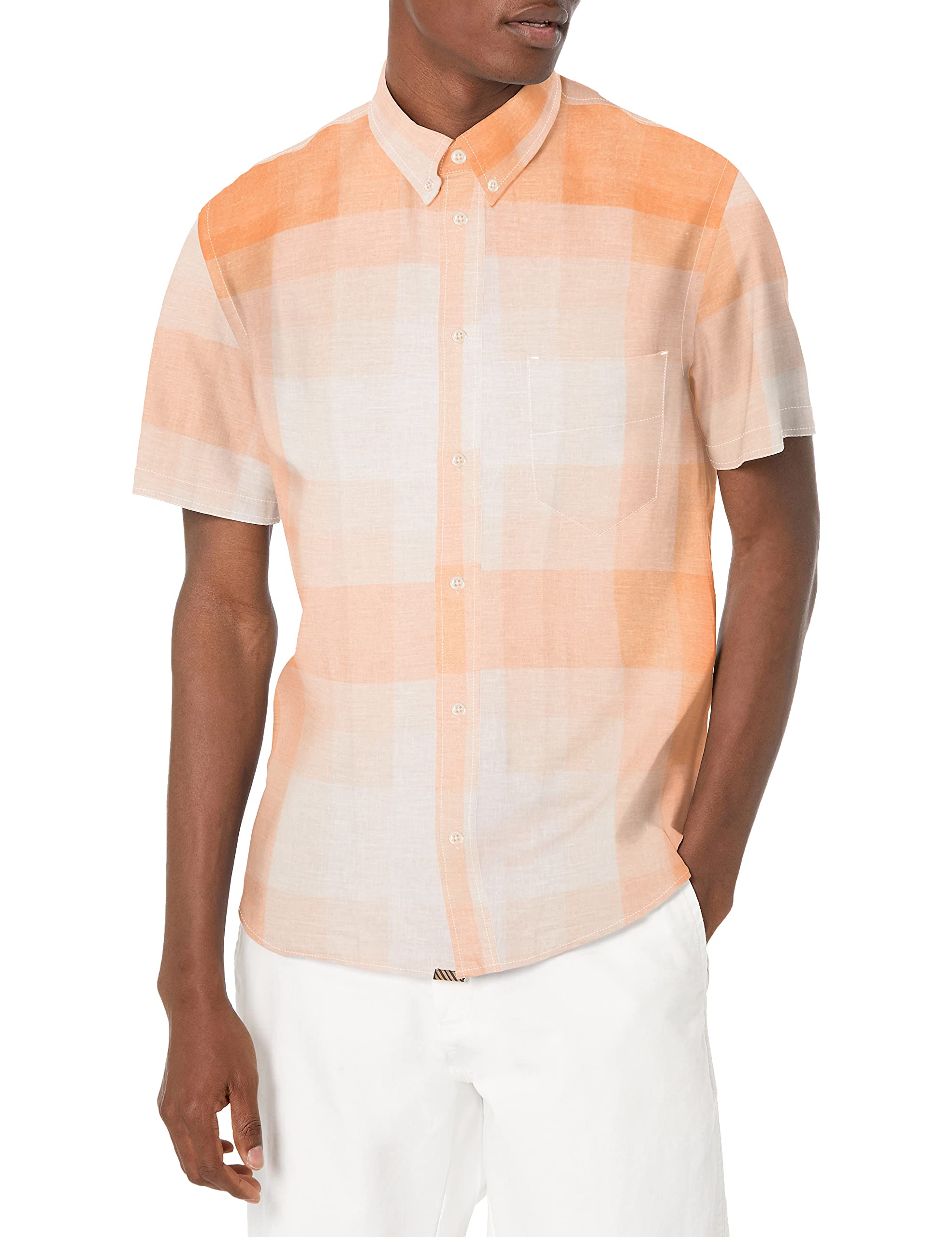 Billy Reid Men's Short Sleeve Kirby Shirt | Premium Cotton Button-Down for Casual & Business Wear | Perfect for Summer Outfits, Office & Weekend Getaways