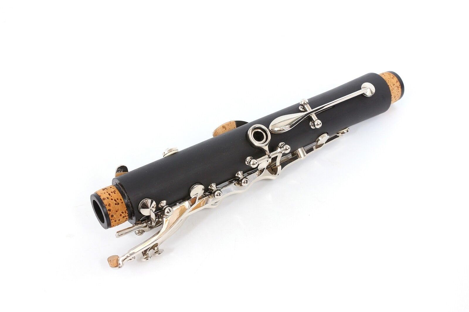 Professional Ebonite Wood Clarinet with Nickel Plated Keys - Includes Barrels, Reeds & Durable Case - Rich Sound Quality for Students, Beginners & Professional Musicians - Perfect for School Bands, Orchestras & Solo Performances