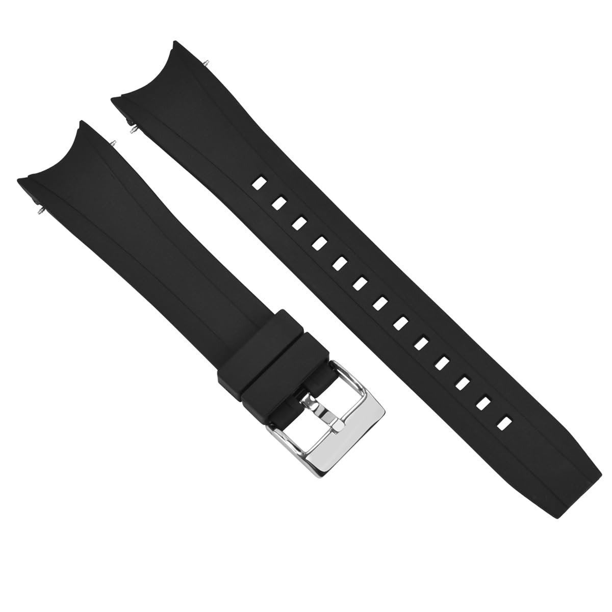 23mm Rubber Watch Band Strap for Citizen Eco-Drive Promaster Aqualand Chronograph - Durable Black Replacement Strap for Diving, Swimming & Outdoor Activities
