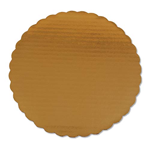 Gold Cake Pads 10 Inch Diameter - Pack of 200 per Carton | Essential Baking Supplies for Professional Chefs & Home Bakers - Perfect for Wedding Cakes, Birthday Cakes & Pastry Displays