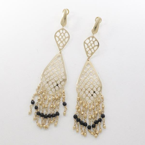 14K Yellow Gold Earrings with Synthetic Stones - Elegant Dangle Earrings for Women, Perfect for Weddings, Parties & Special Occasions