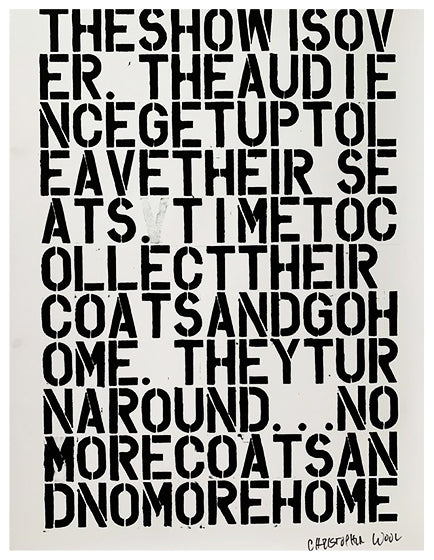 Christopher Wool & Felix Gonzalez-Torres Untitled Art Print - Modern Abstract Wall Decor for Home, Office & Gallery Display