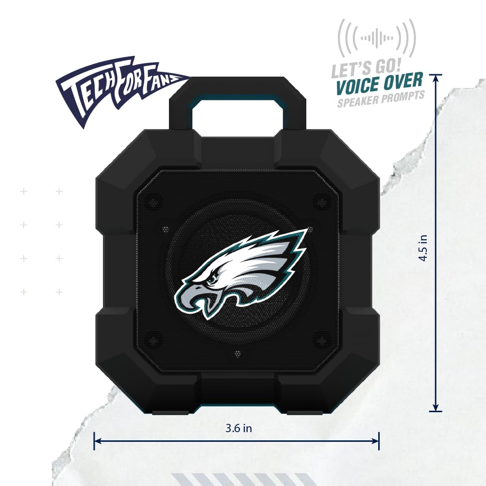 SOAR NCAA Unisex Shockbox LED Wireless Bluetooth Speaker - Portable Waterproof Speaker for Outdoor, Party, Travel, and Home Use