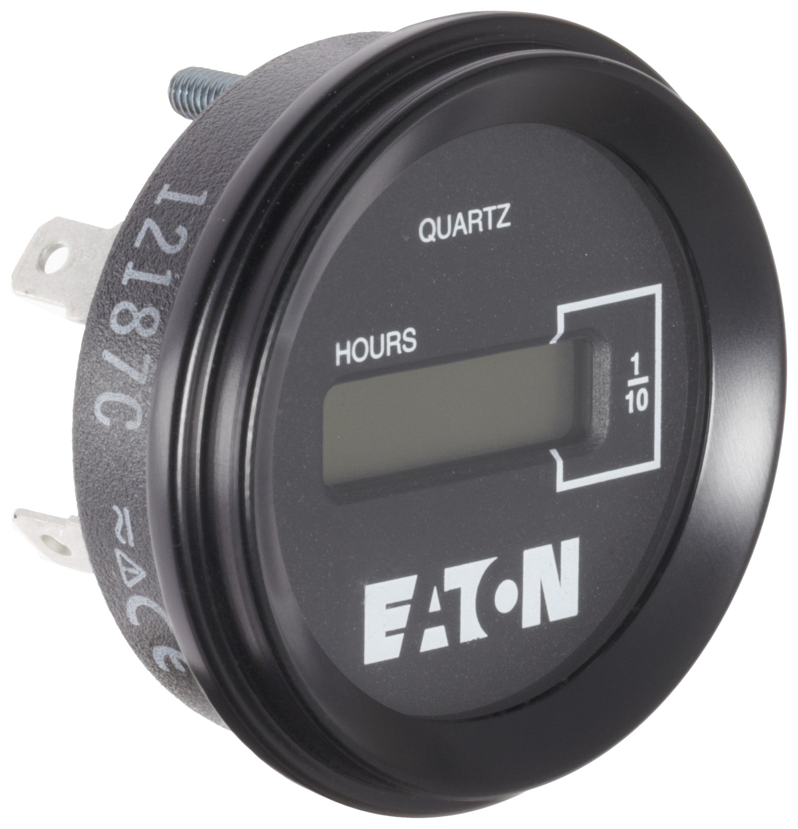 Eaton E42DIR1260 Round LCD Elapsed Timer & Hour Meter - 12-48VDC / 20-60VAC - Industrial Equipment, Machinery, Vehicles, and Power Monitoring Applications
