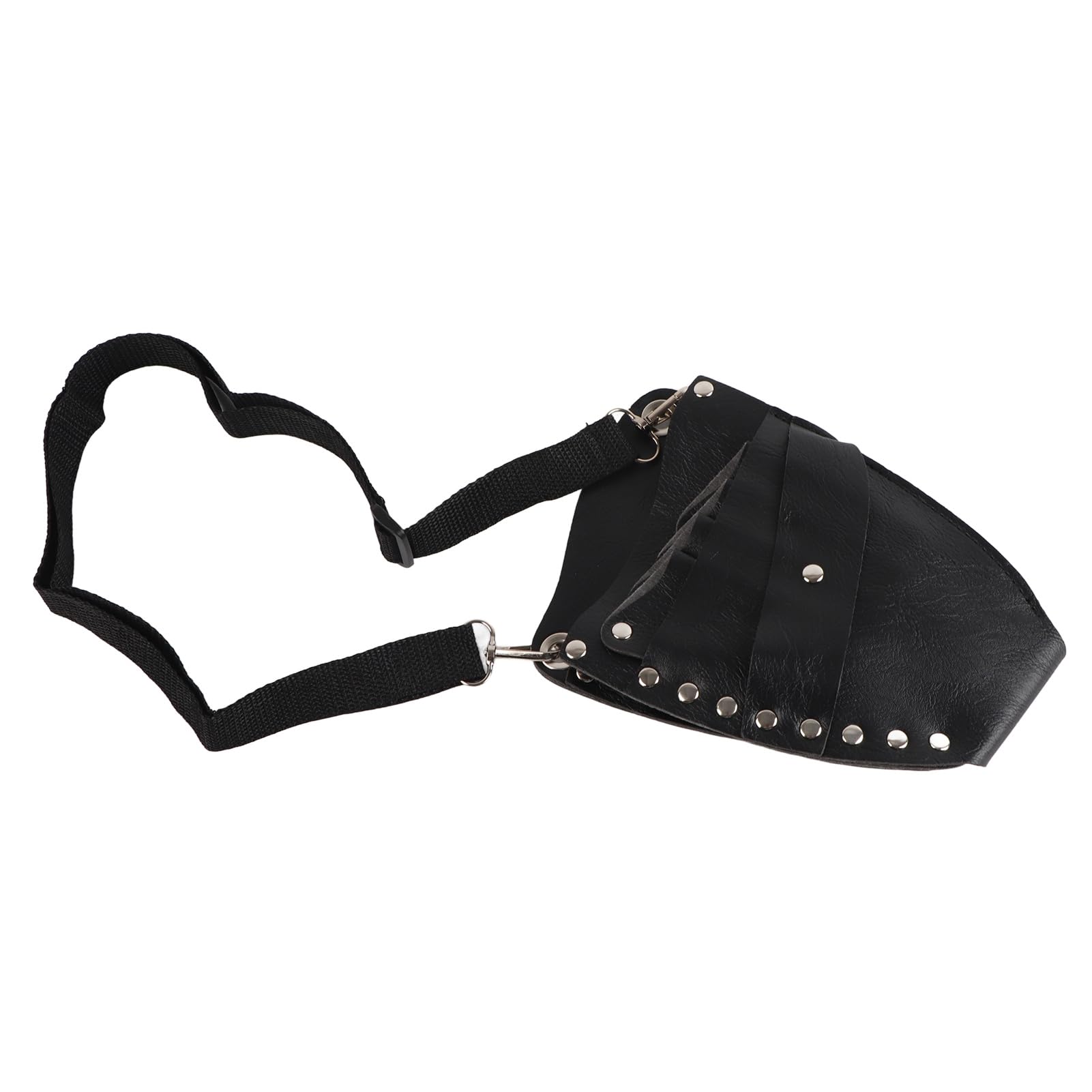 Professional Barber Scissor Bag - PU Leather Hairdressing Holster Pouch with Rivet Clips for Hair Stylists | Perfect for Salon, Travel & Home Use
